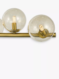 John Lewis Champagne Bubble Glass Bar Ceiling Light, Champagne/Warm Brass - thumbnail 4