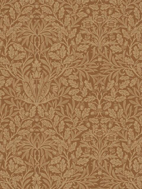 William Morris At Home Acorn Made to Measure Curtains or Roman Blind, Russet - image 1