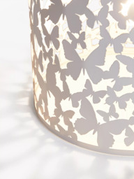John Lewis Butterflies Easy-to-Fit Ceiling Shade, White - thumbnail 5