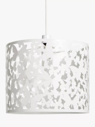 John Lewis Butterflies Easy-to-Fit Ceiling Shade, White - thumbnail 4