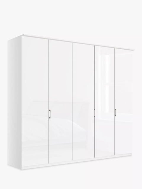 John Lewis Elstra 250cm Wardrobe with Glass Hinged Doors - image 1