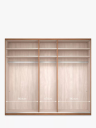John Lewis Elstra 250cm Wardrobe with Glass Hinged Doors - thumbnail 2