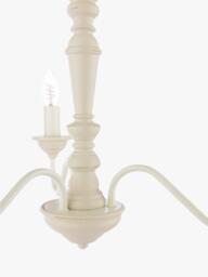 Laura Ashley Tate 3 Arm Semi Flush Ceiling Light, Cream - thumbnail 5