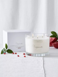 The White Company Pomegranate 3 Wick Scented Candle, 770g - thumbnail 2