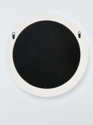 John Lewis Coastal Carved Round Frame Wall Mirror, 70cm, White - thumbnail 4