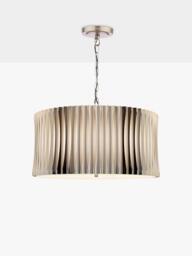 Där Netra 3 Light Pendant Ceiling Light, Satin Bronze
