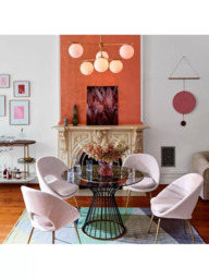 West Elm Sphere + Stem Chandelier Ceiling Light, White - thumbnail 4