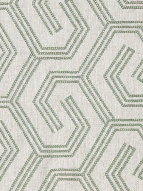 John Lewis Izel Embroidery Made to Measure Curtains or Roman Blind, Green - image 1