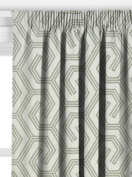 John Lewis Izel Embroidery Made to Measure Curtains or Roman Blind, Green - thumbnail 2