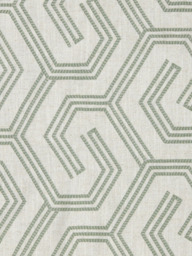 John Lewis Izel Embroidery Made to Measure Curtains or Roman Blind, Green - thumbnail 1