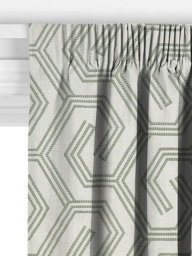 John Lewis Izel Embroidery Made to Measure Curtains or Roman Blind, Green - thumbnail 3