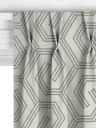 John Lewis Izel Embroidery Made to Measure Curtains or Roman Blind, Green - thumbnail 5