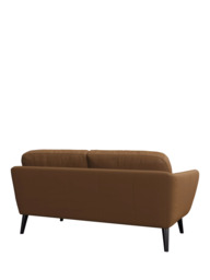 John Lewis Arlo Medium 2 Seater Leather Sofa, Dark Leg - thumbnail 4