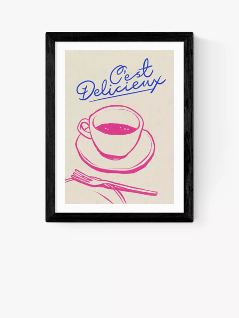 EAST END PRINTS SimplyExtraJordanary 'C'est Delicieux' Framed Print - image 1