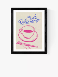 EAST END PRINTS SimplyExtraJordanary 'C'est Delicieux' Framed Print - thumbnail 1