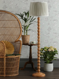 Laura Ashley Maria Wooden Floor Lamp, Natural Oak - thumbnail 6