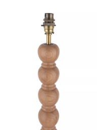 Laura Ashley Maria Wooden Floor Lamp, Natural Oak - thumbnail 2