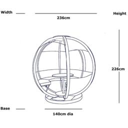 Ornate Garden 7 Seater Rotating Garden Pod & Bed Upgrade - thumbnail 4