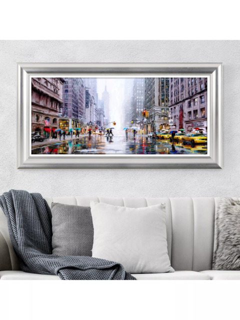 John Lewis Richard Macneil 'Rainfall' New York Framed Print, 59 x 114cm, Multi - image 1