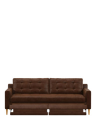 John Lewis Draper II Motion Large 3 Seater Leather Sofa, Light Leg - thumbnail 5