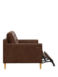 John Lewis Draper II Motion Large 3 Seater Leather Sofa, Light Leg - thumbnail 3