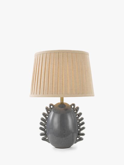 John Lewis Ruffle Ceramic Base Table Lamp, Blue - image 1