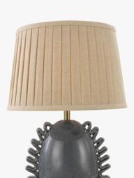John Lewis Ruffle Ceramic Base Table Lamp, Blue - thumbnail 4