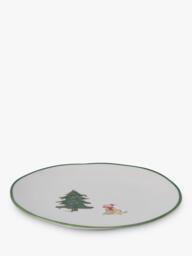 Wednesday Tea Collective Christmas Dog Stoneware Plates, Set of 2, 19cm - thumbnail 2
