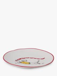 Wednesday Tea Collective Christmas Dog Stoneware Plates, Set of 2, 19cm - thumbnail 3