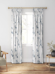 Clarke & Clarke Roseraie Made to Measure Curtains & Roman Blind, Midnight - thumbnail 3