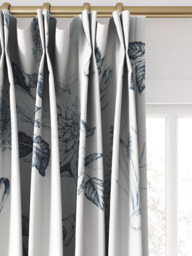 Clarke & Clarke Roseraie Made to Measure Curtains & Roman Blind, Midnight - thumbnail 4