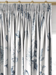Clarke & Clarke Roseraie Made to Measure Curtains & Roman Blind, Midnight - thumbnail 2