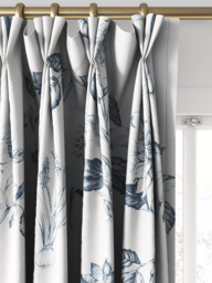 Clarke & Clarke Roseraie Made to Measure Curtains & Roman Blind, Midnight - thumbnail 6
