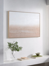 John Lewis 'Sandscape' Framed Hand Painted 3D Canvas, 80 x 120cm, Sand - thumbnail 2