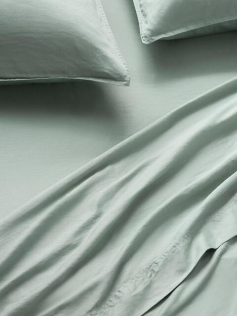 John Lewis Washed Organic Cotton Flat Sheet - image 1