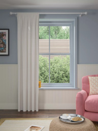 John Lewis Linen Polyester Blend Slot Top Voile Panel - thumbnail 2