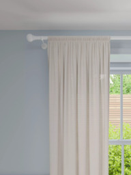John Lewis Linen Polyester Blend Slot Top Voile Panel - thumbnail 1