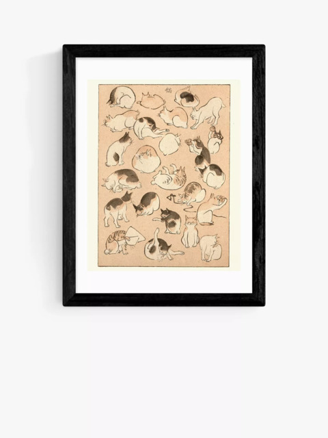 EAST END PRINTS Ando Hiroshige 'Art of Japan' Cats Framed Print - image 1