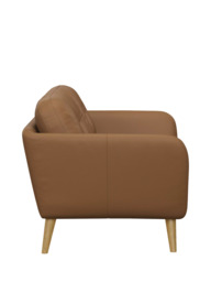 John Lewis Arlo Small 2 Seater Leather Sofa, Light Leg - thumbnail 3