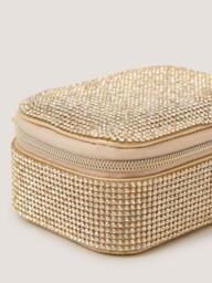 Monsoon Kids' Mini Rhinestone Jewellery Box, Gold - thumbnail 3