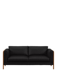 John Lewis Nest Large 3 Seater Leather Sofa, Light Leg - thumbnail 5