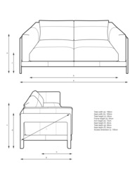 John Lewis Nest Large 3 Seater Leather Sofa, Light Leg - thumbnail 2