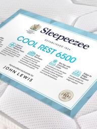 Sleepeezee Cool Rest 6500 Pocket Spring Mattress, Medium Tension, Small Double - thumbnail 3