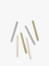 The Conran Shop Wick Wax Candles, Pack of 6, 25cm, Greens - thumbnail 3