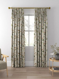 Sanderson Woodland Chorus Made to Measure Curtains or Roman Blind, Linen/Multi - thumbnail 5