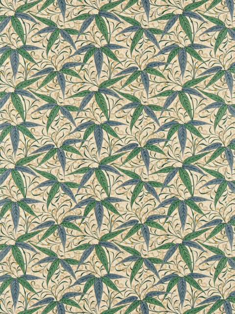 Morris & Co. Bamboo Made to Measure Curtains or Roman Blind, Thyme/Artichoke - image 1