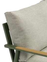 Bramblecrest RHS Wisley 7-Seater Garden L-Shaped Sofa Set with Height Adjustable Table, Sage - thumbnail 2