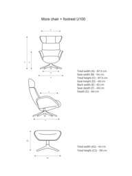 Flexlux More Relax Recliner Chair and Footstool, Black Leg - thumbnail 2