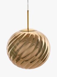 Tom Dixon Whirl Large Glass Pendant Ceiling Light, Gold - thumbnail 2