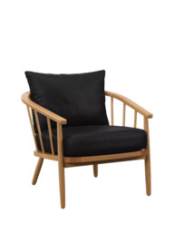 John Lewis Frome Leather Armchair, Light Leg - thumbnail 1